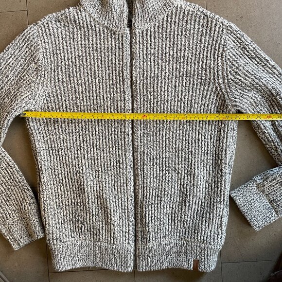 NWT Men's Roots Snowy Fox Zip Cardigan Sweater Jacket-Size Small - Picture 8 of 16